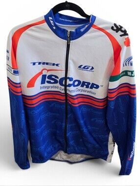 Louis Garneau ISCorp Cycling Jersey Full Zip Bike Shirt Short Sleeve Men's SZ M